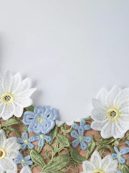 Floral Embroidered Maxi Dress