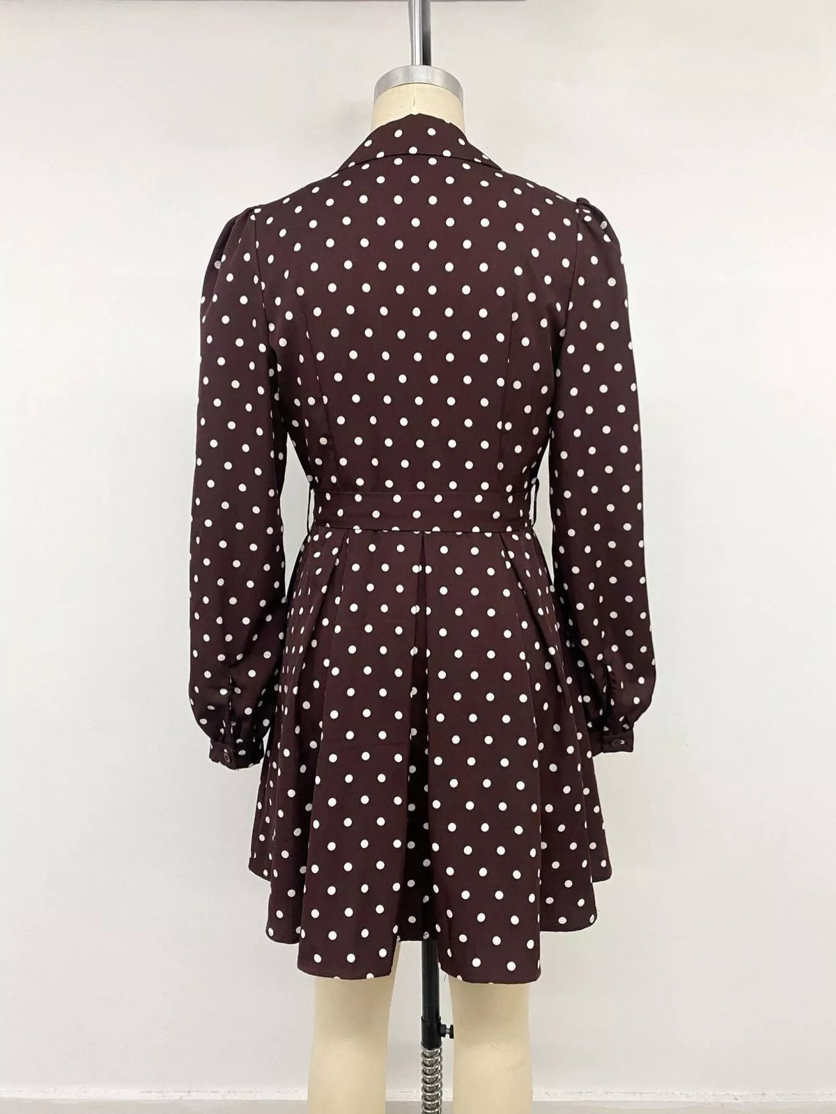 Hedvika's Polka Dot Long Sleeve Shirt Dress