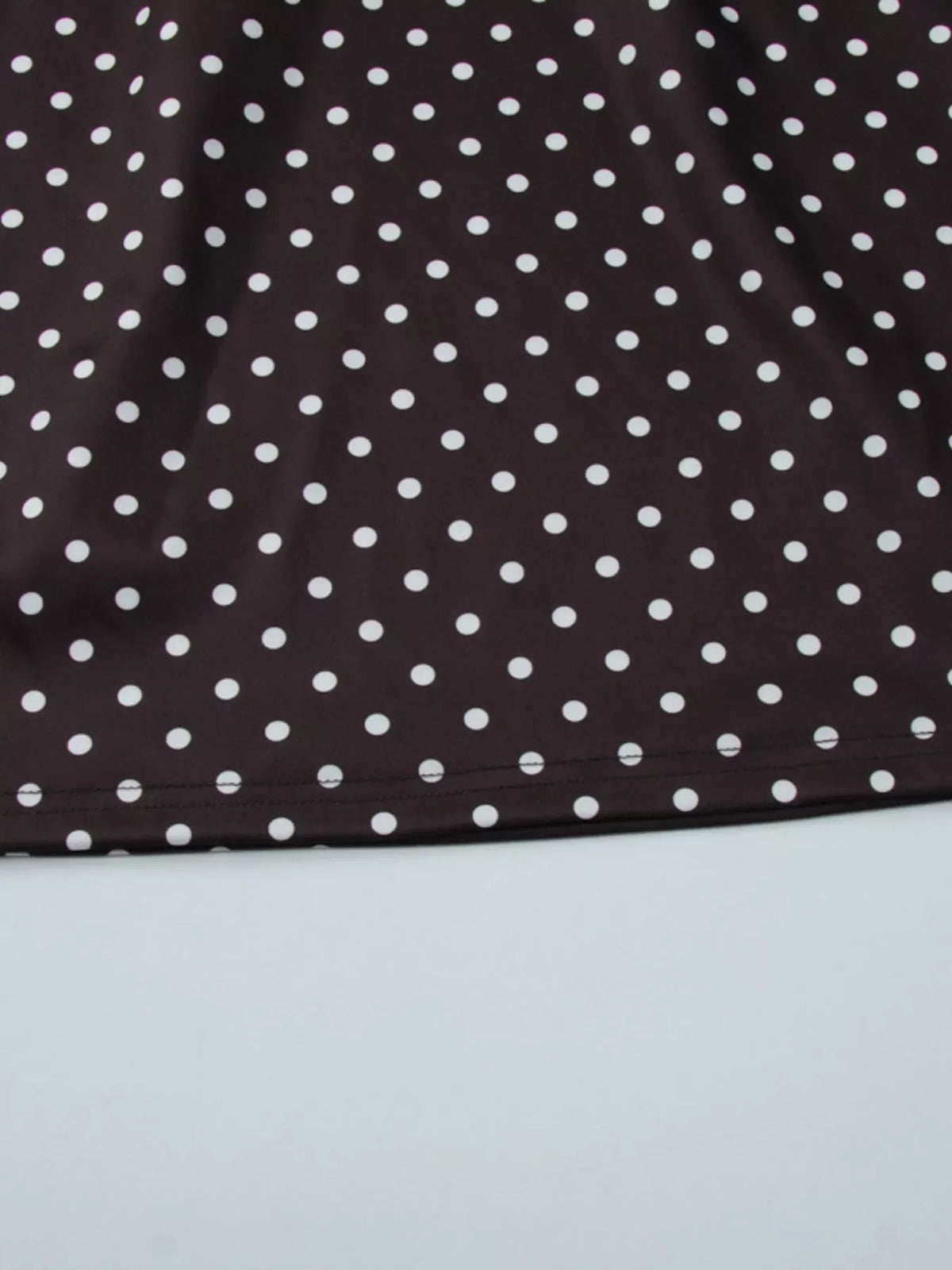 Polka Dot Cut-Out Front Mini Dress