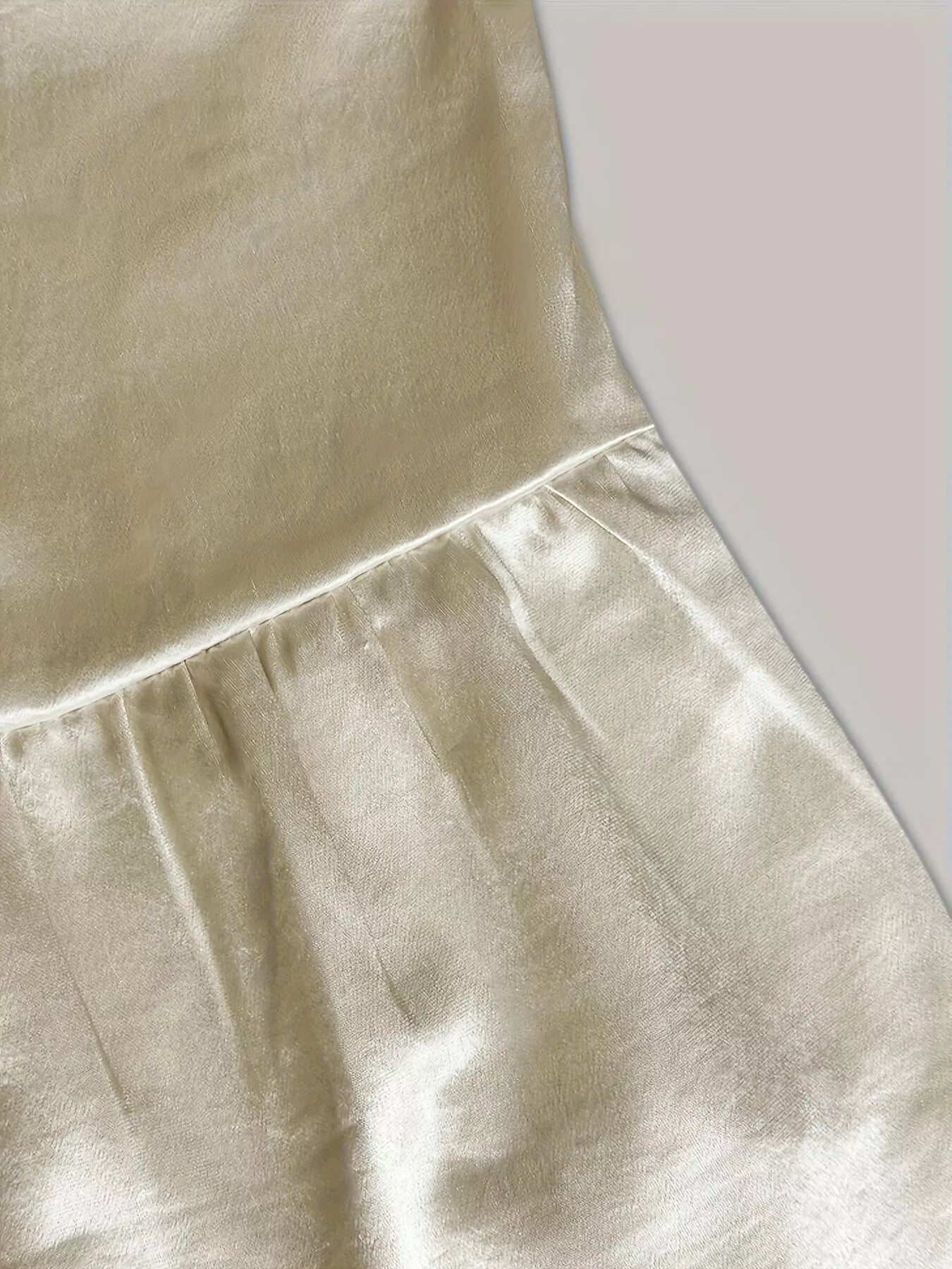 Elegant Satin Button-Down Shirt Dress