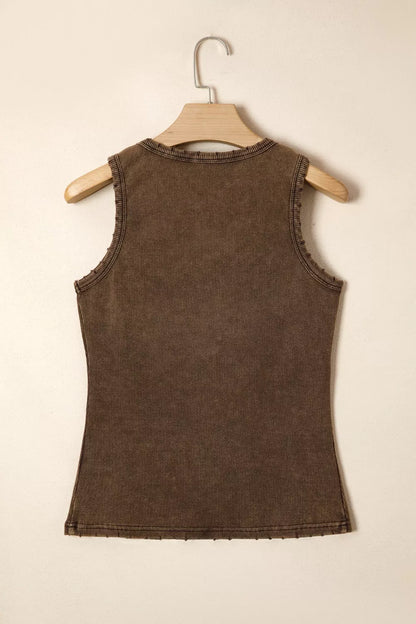 Snap Down Wide Strap Tank