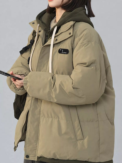 Zip Up Hooded Puffer Outerwear