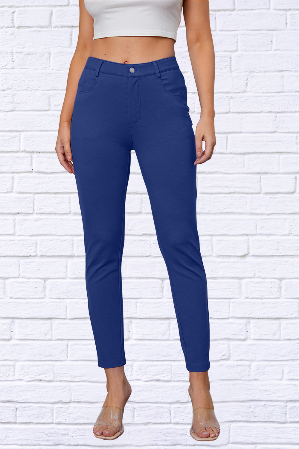 Stretchy Stitch Pants Royal Blue