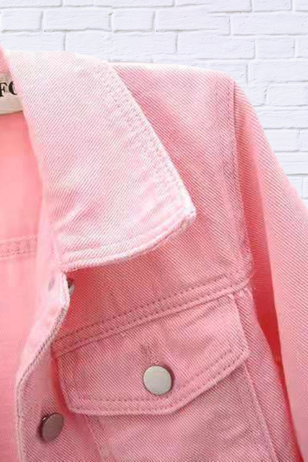Full Size Cropped Denim Jacket Plus Size