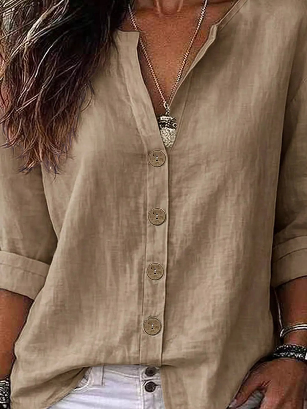 Button Up Long Sleeve Shirt | Timeless Women's Blouse