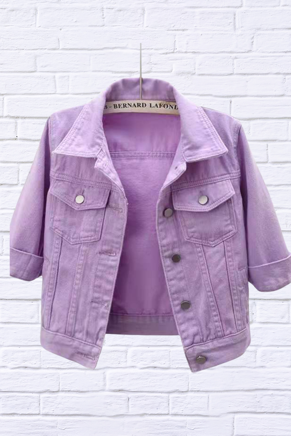 Full Size Cropped Denim Jacket Plus Size