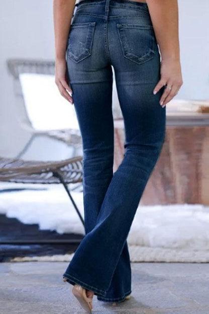 Clidress 70s Stretch Hip Hugger Jeans(S-4XL)