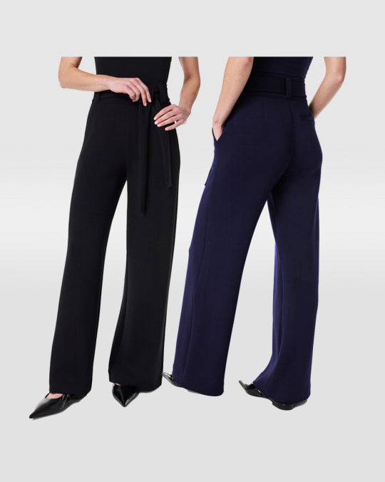 Tie-Waist Wide-Leg Pant