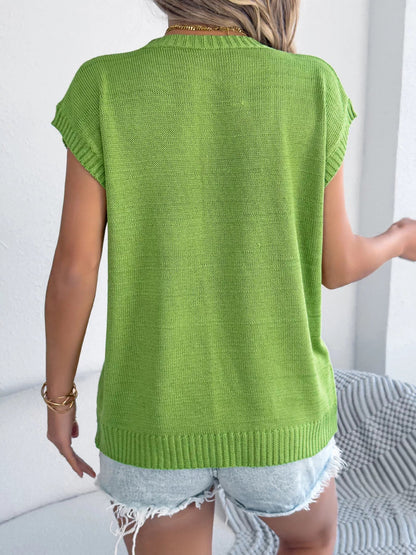 Flower Round Neck Sweater