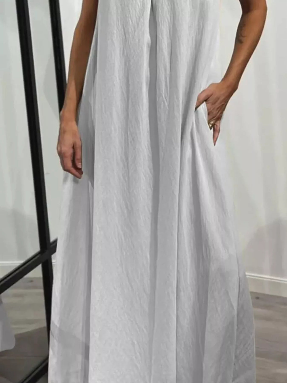 Full Size Ruffled Strap Flowy Maxi Dress Plus Size