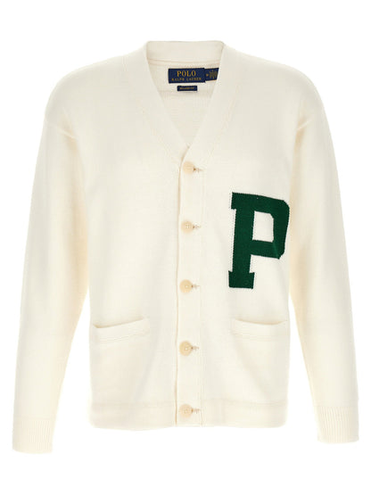 Polo Ralph Lauren Letter Intarsia Cardigan