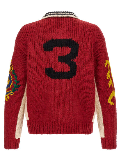 Polo Ralph Lauren Red Polo Collar Sweater