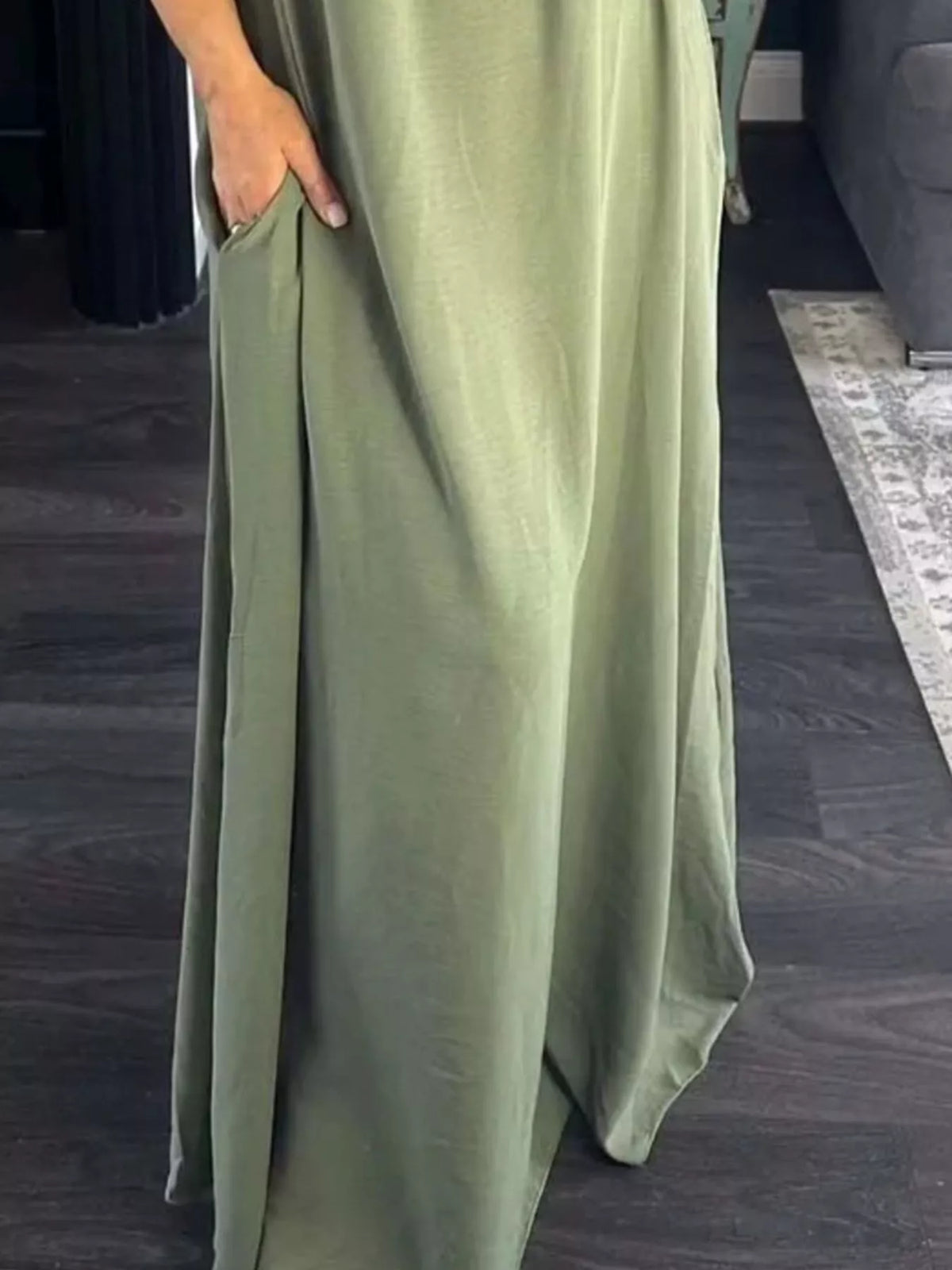 Full Size Ruffled Strap Flowy Maxi Dress Plus Size
