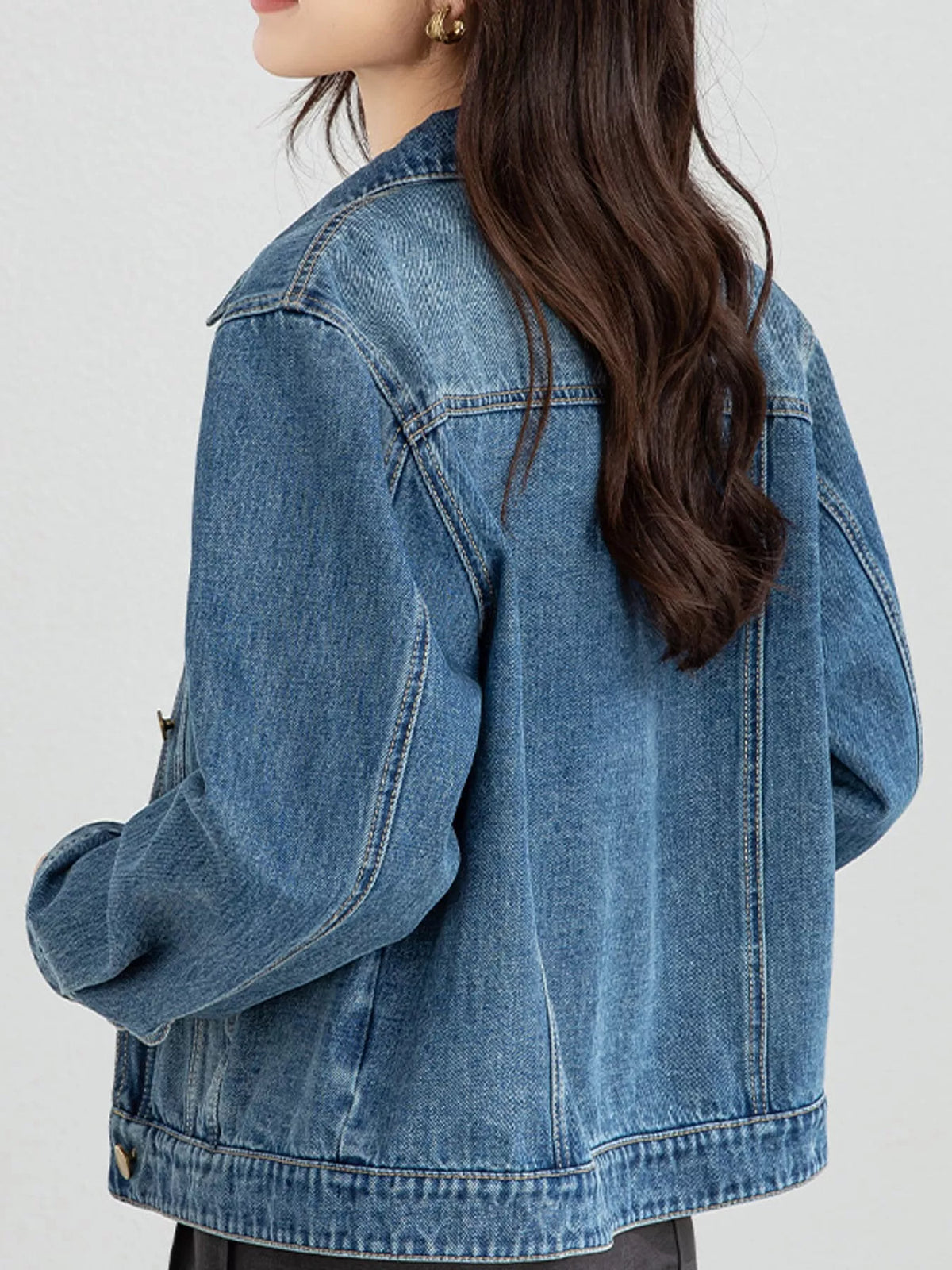 Vintage Wash Relaxed Fit Denim Jacket