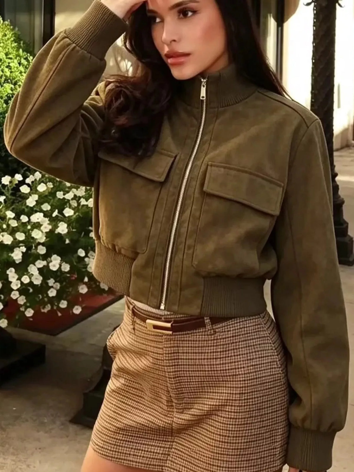 Zip Up Long Sleeve Jacket