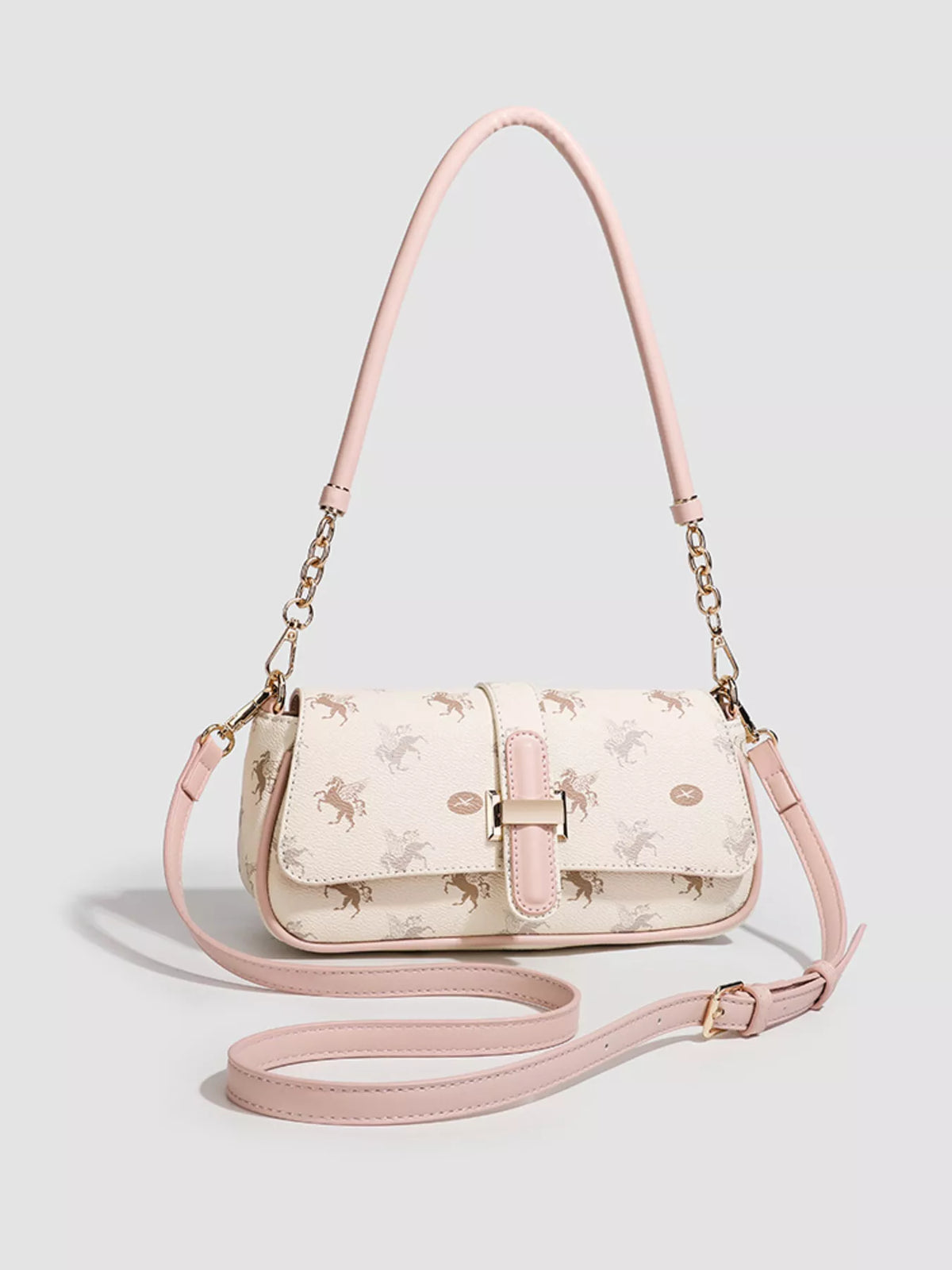 Pegasus Print Shoulder Bag