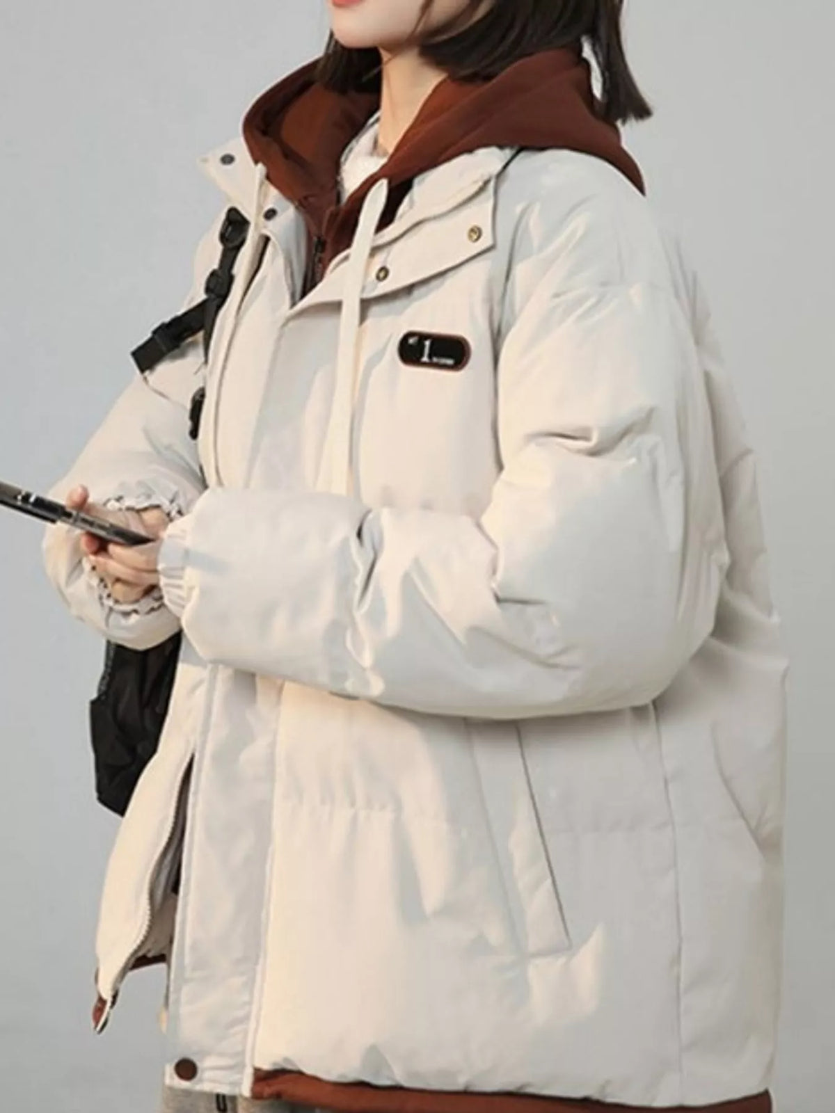 Zip Up Hooded Puffer Outerwear