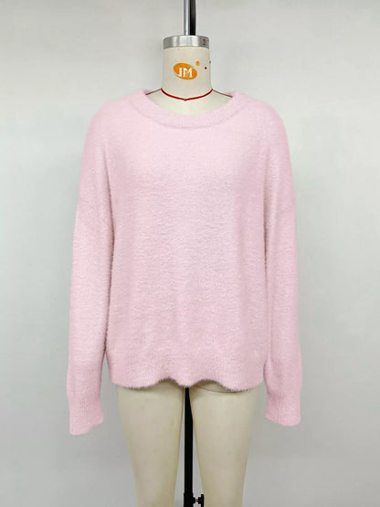 Fluffy Long Sleeve Sweater