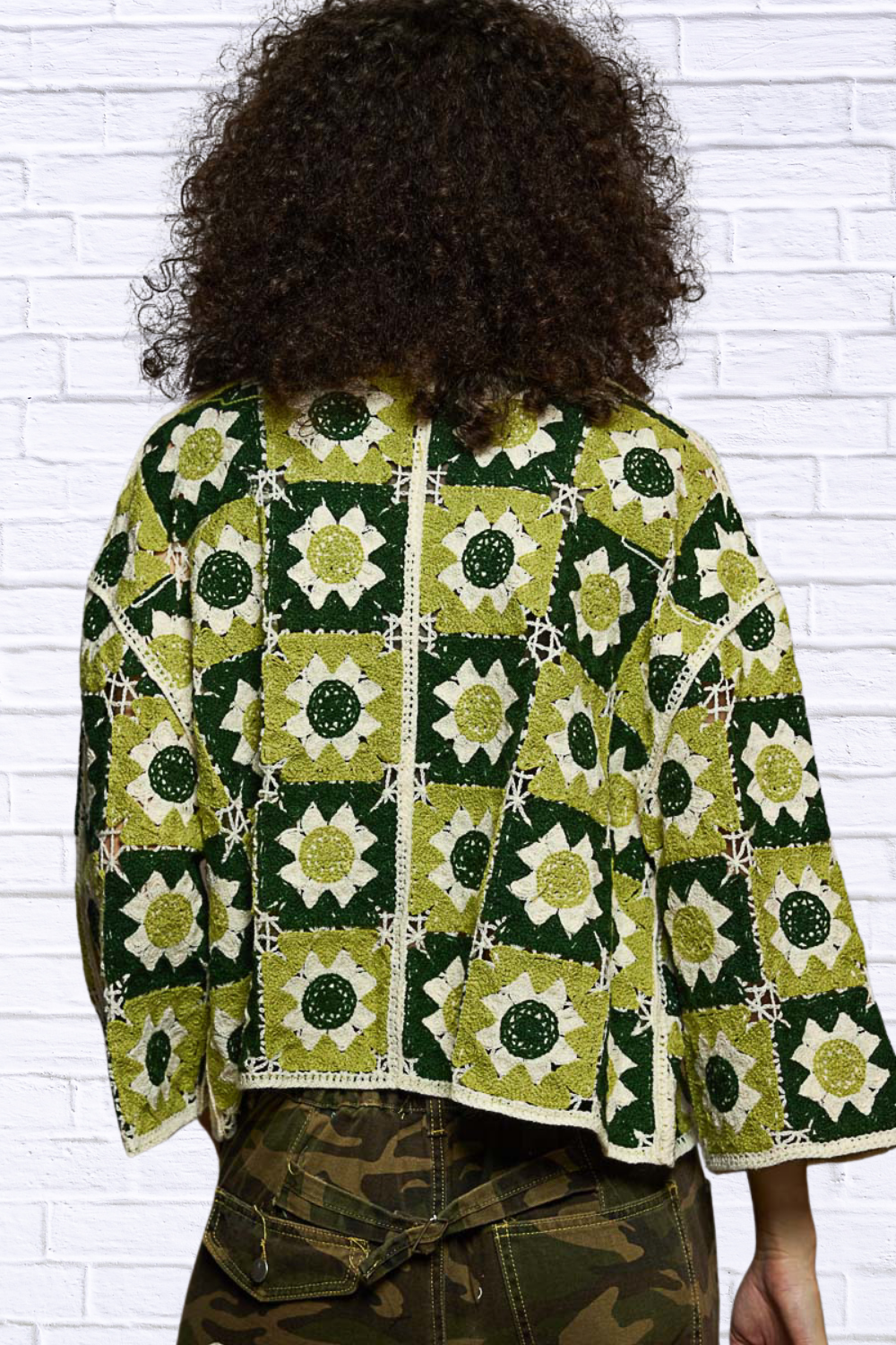 Winnie Open Front Cardigan with Varied Patterns