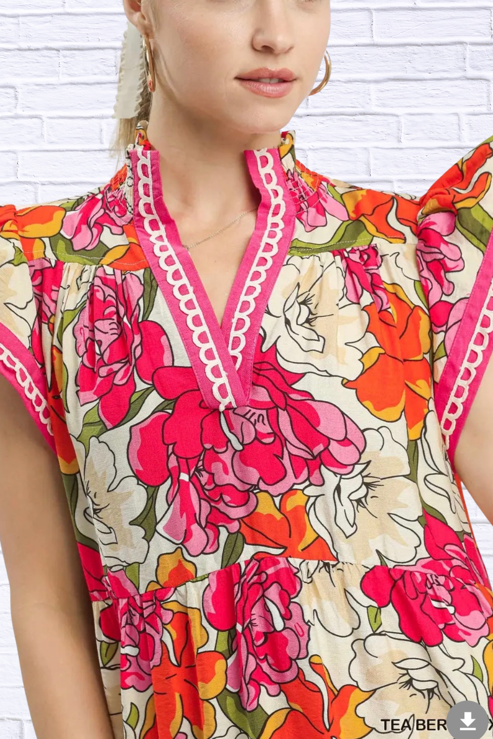 Floral Tiered Midi Dress for Women | Umgee Bold Print Boutique
