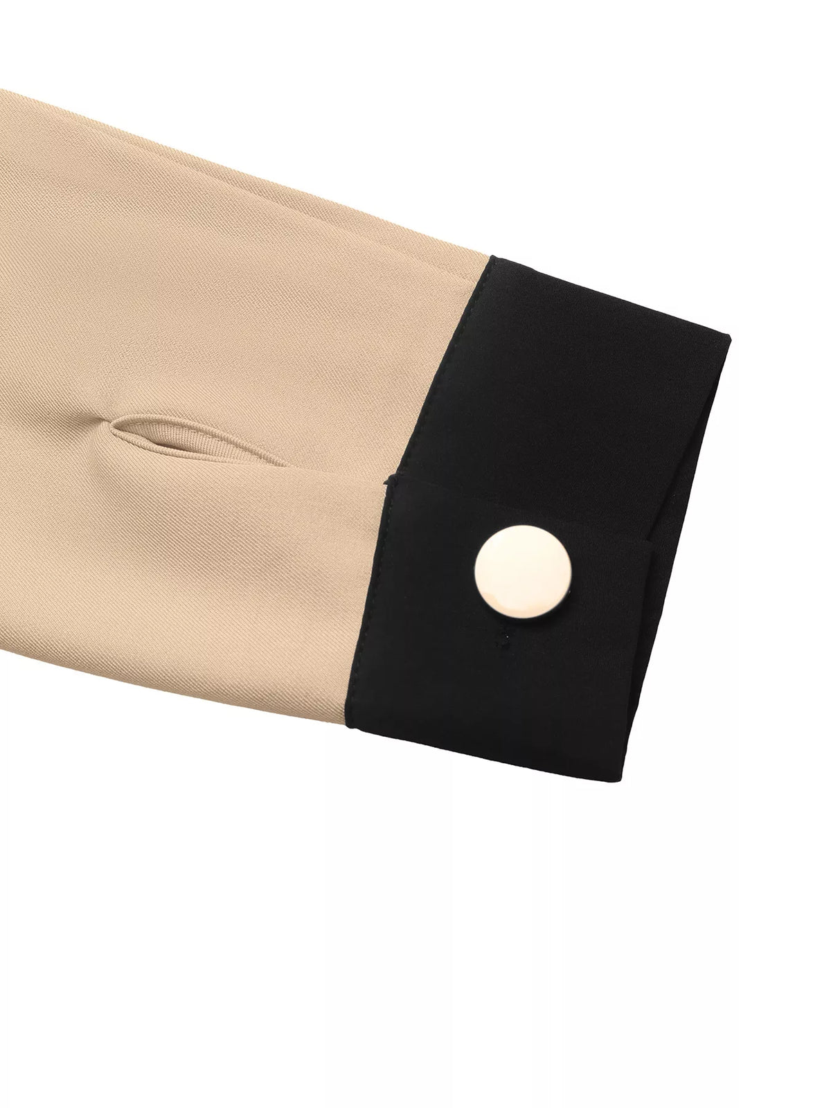 Contrast Lapel Button Front Midi Shirt Dress