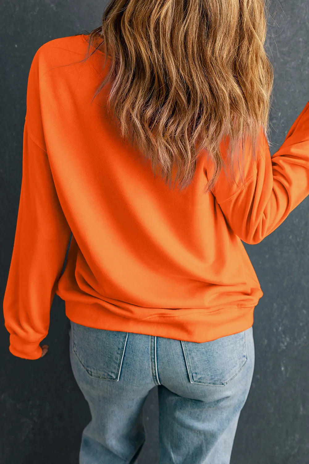 | Game Day Round Neck Long Sleeve Sweatshirt
