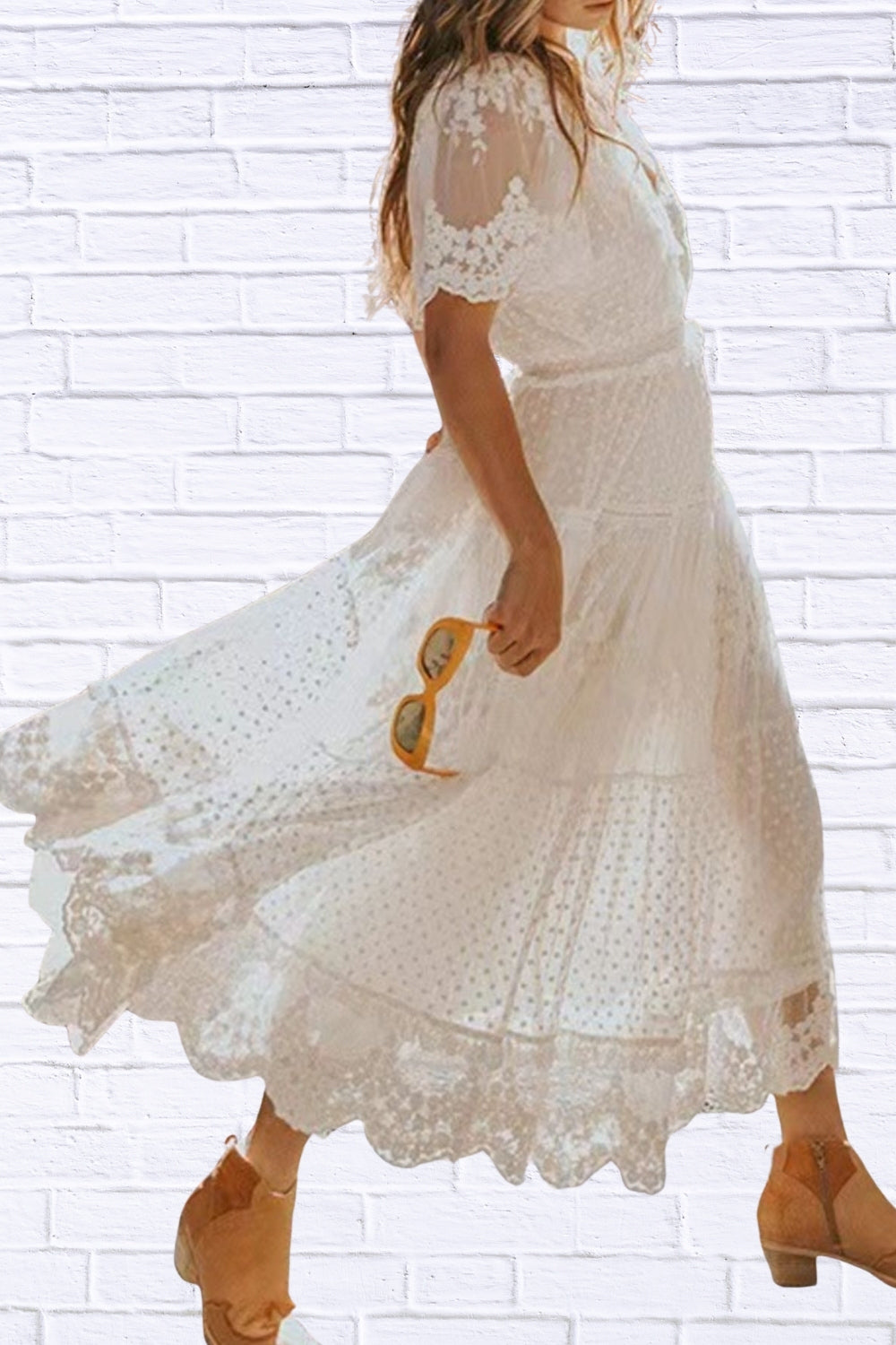 Plus Size Lace Boho Maxi Dress | Flowy & Elegant