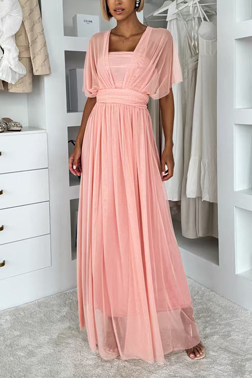 High Rise Versatile Tulle Maxi Dress