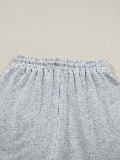Polo Collar Short Sleeve Top and Shorts Set