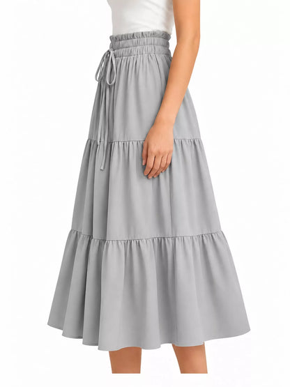 Tiered Midi Skirt