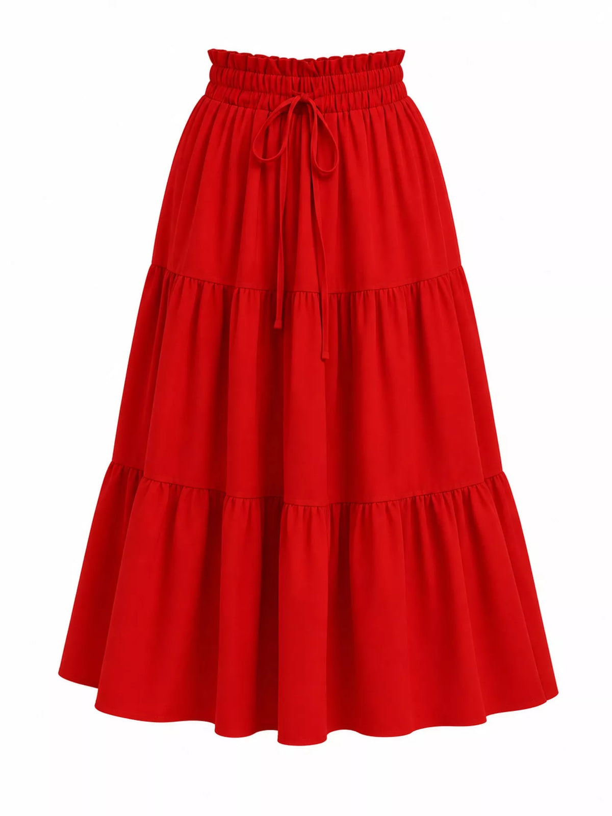Tiered Midi Skirt
