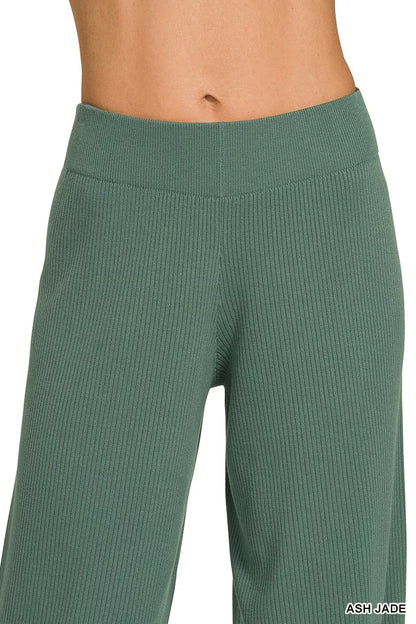 Zenana Viscose Sweater Top & Pants Set