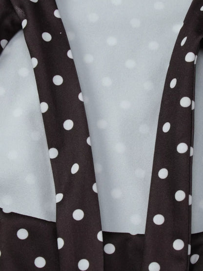 Polka Dot Cut-Out Front Mini Dress