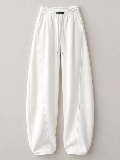 Full Size Drawstring Loose Fit Wide-Leg Sweatpants Plus Size