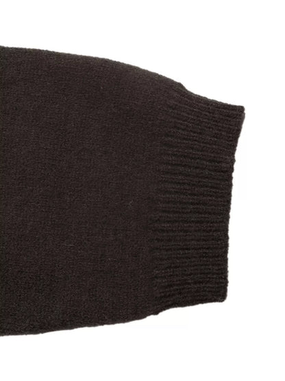 Crew Neck Button-Up Cardigan