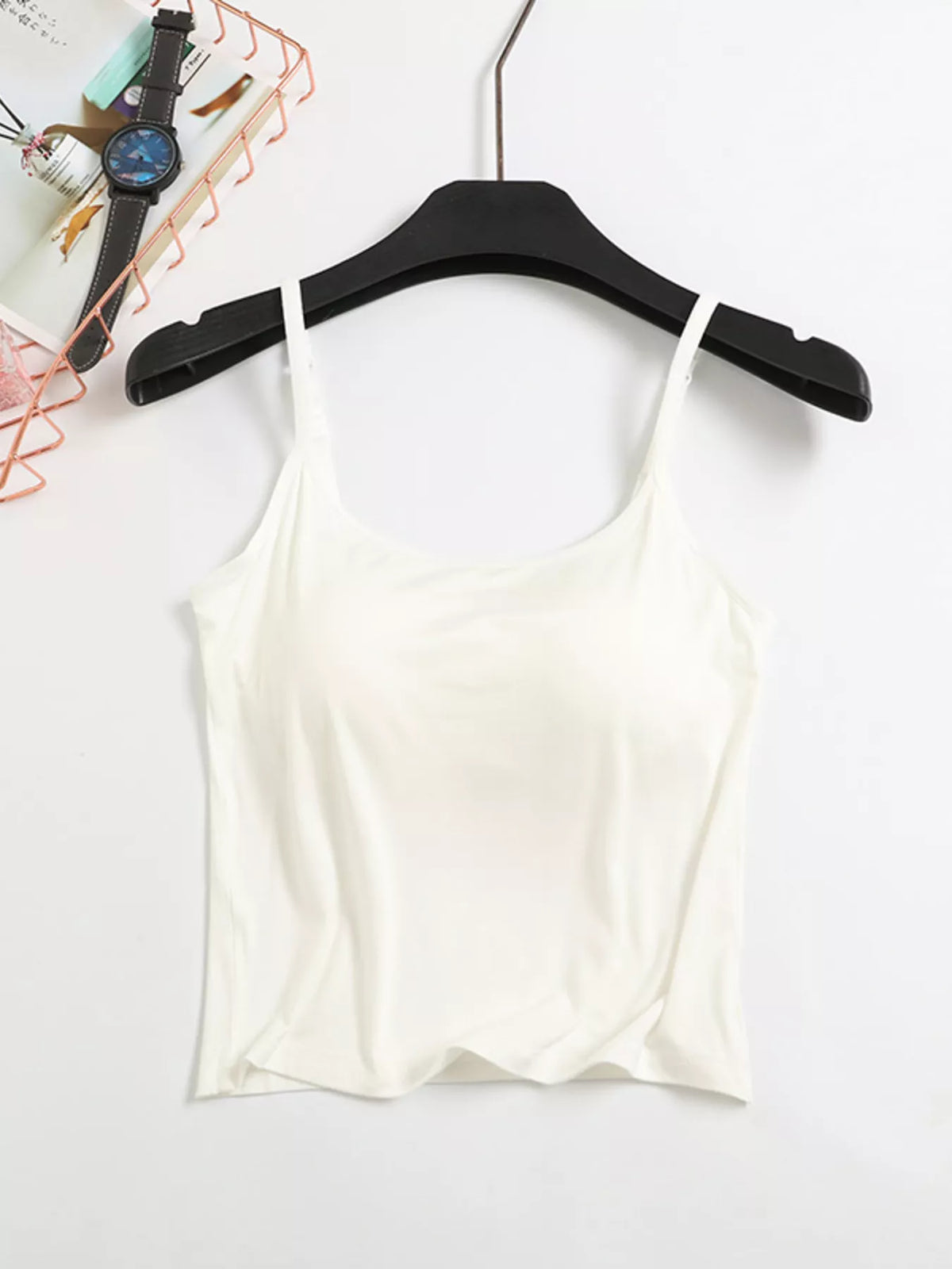 Modal Adjustable Strap Padded Cami and Shorts Set