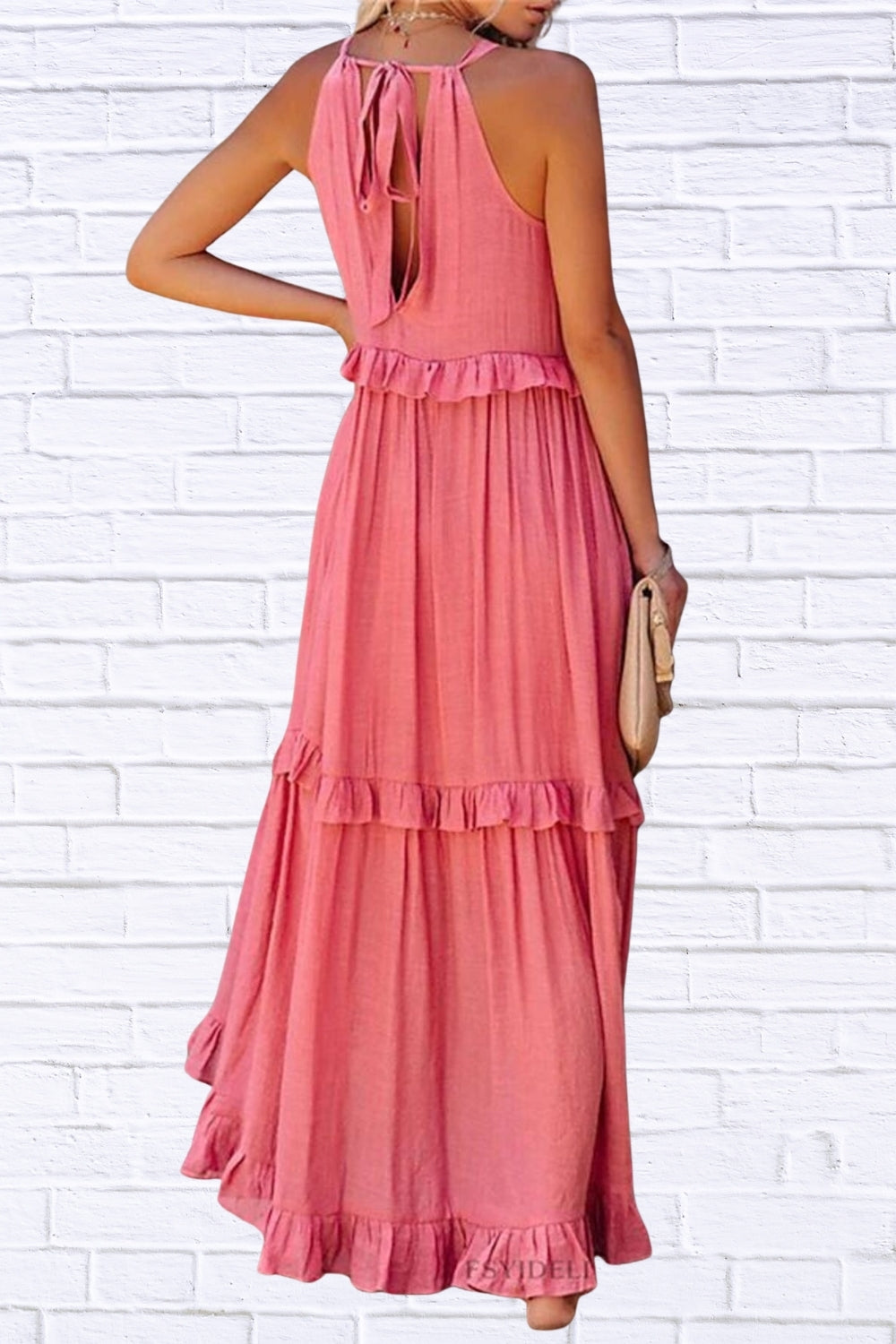 Ruffled Sleeveless Maxi Dress | Flowy & Feminine