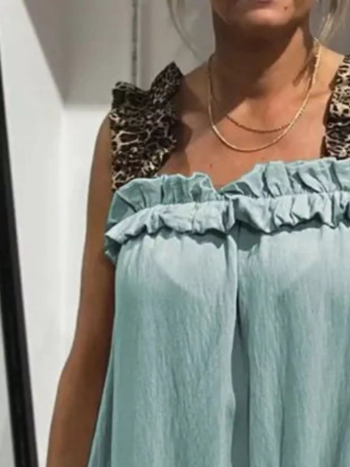 Full Size Ruffled Strap Flowy Maxi Dress Plus Size
