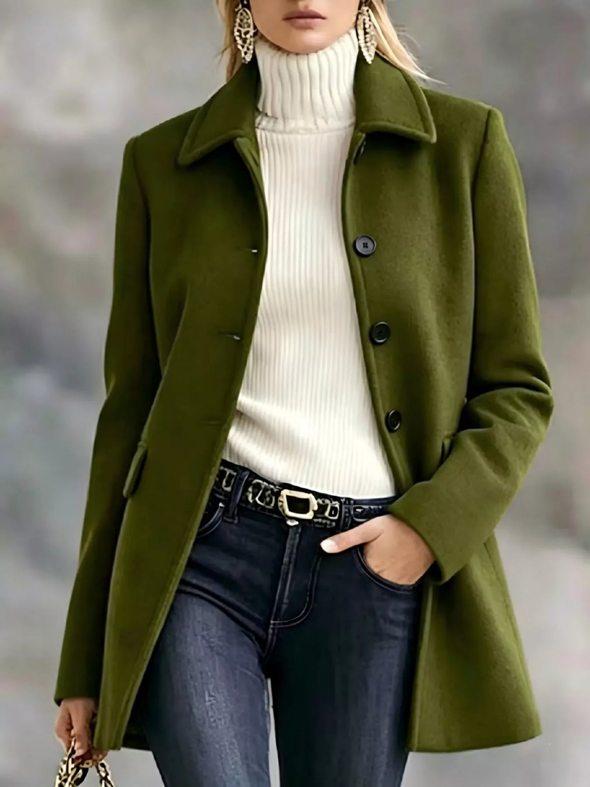 Button Up Longline Coat