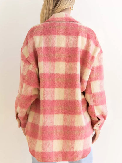 Plaid Button-Down Jacket
