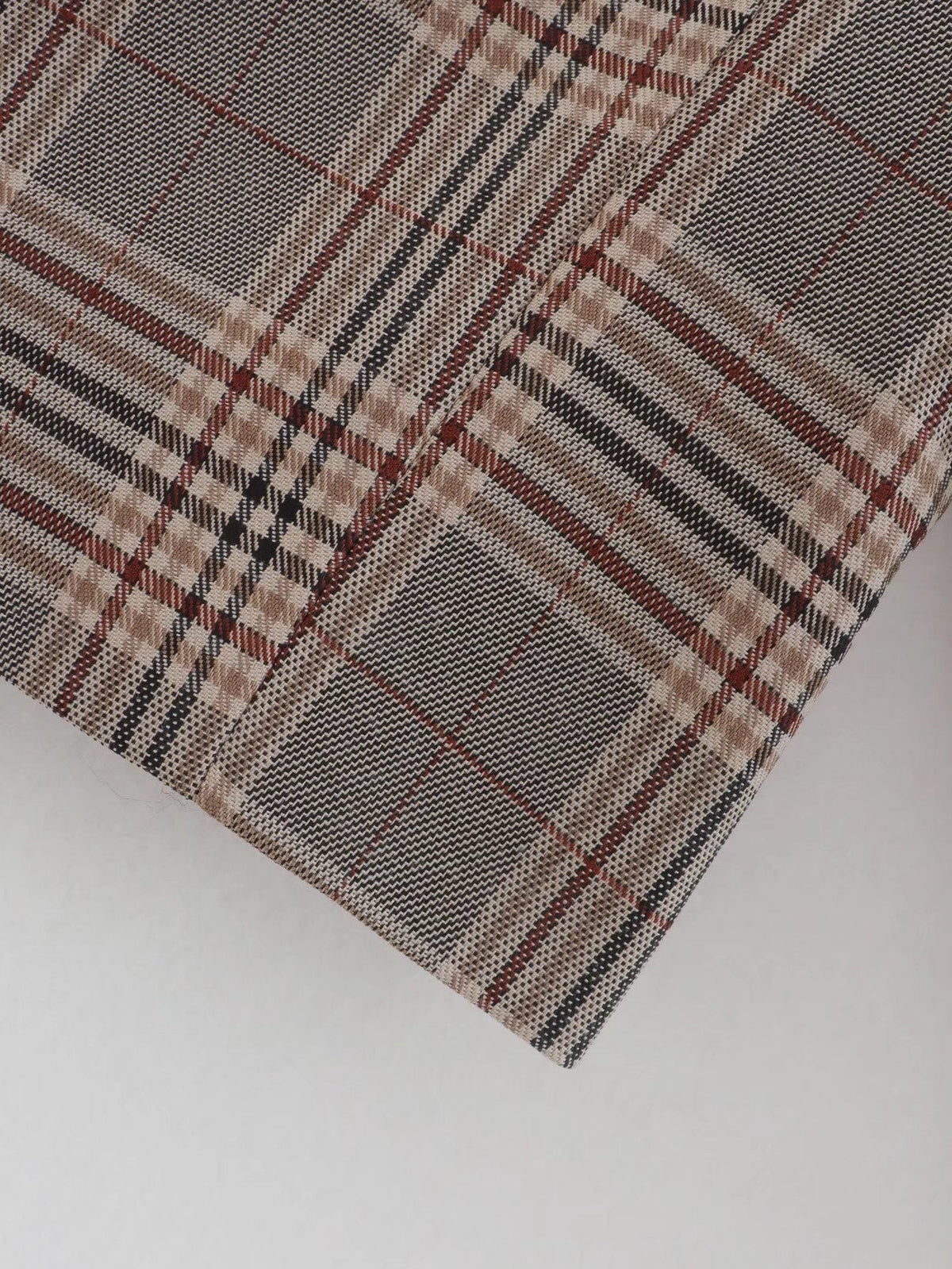 Plaid Short Blazer