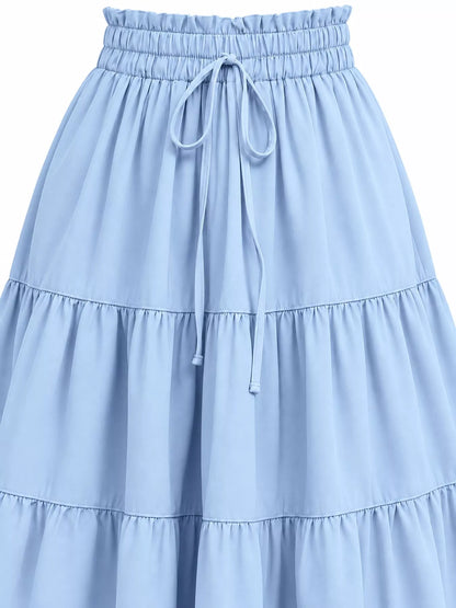 Tiered Midi Skirt