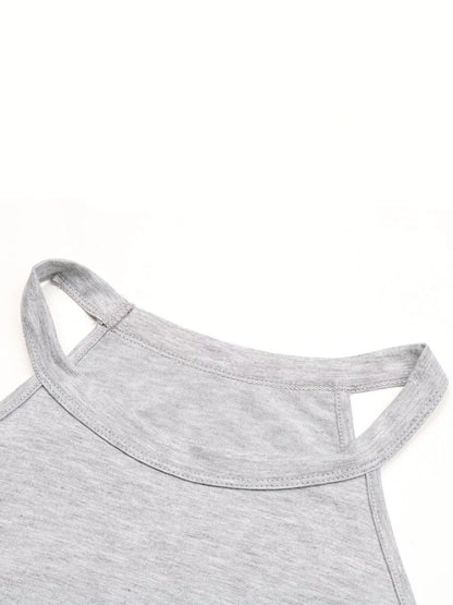 Leopard Print Color Block Tank