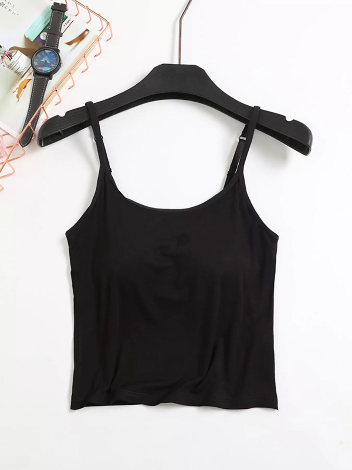 Modal Adjustable Strap Padded Cami and Shorts Set