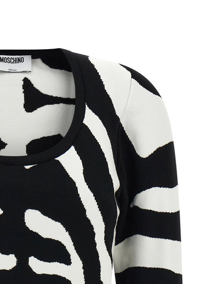 Moschino Zebra Intarsia Sweater