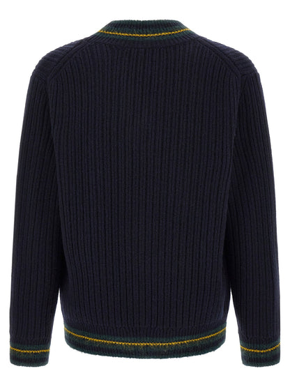 Lacoste Blue V-neck Sweater