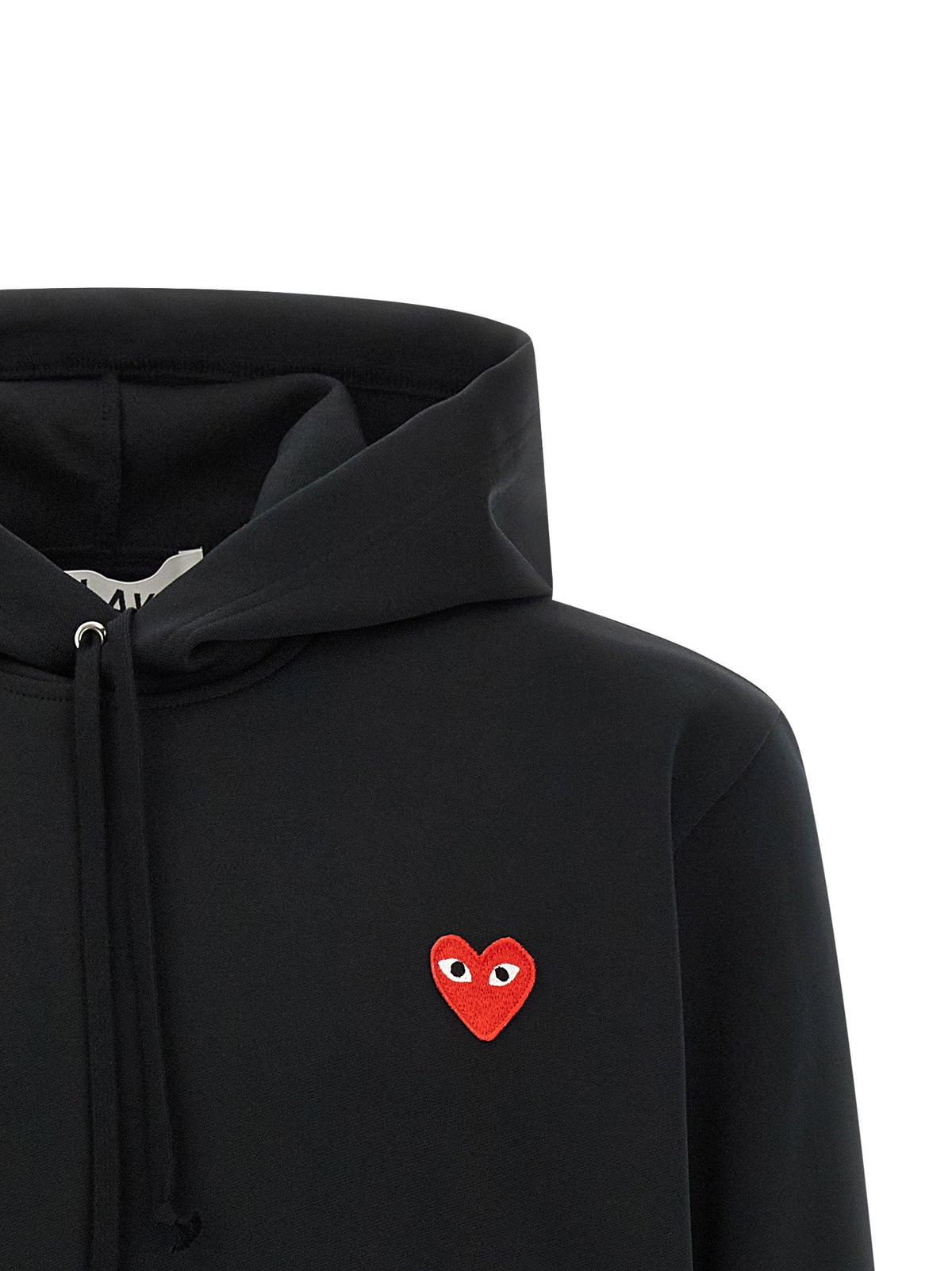 Comme Des Garçons Play Red Emblem Patch Hoodie