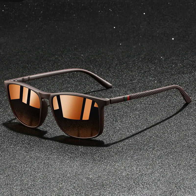 Alaris - Geometric Frame Reflective Lens Sunglasses