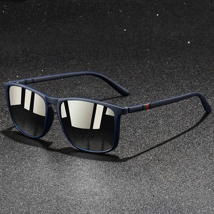 Alaris - Geometric Frame Reflective Lens Sunglasses