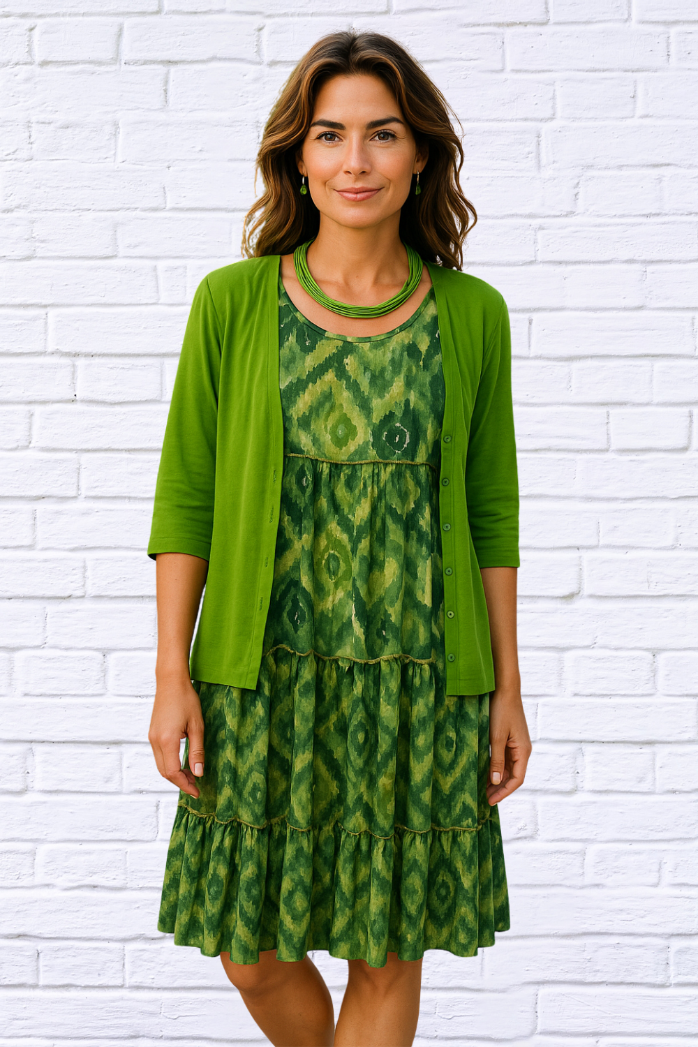 Contrast Midi Dress- Flattering, Comfortable, and Stylish | Diva USA Medium